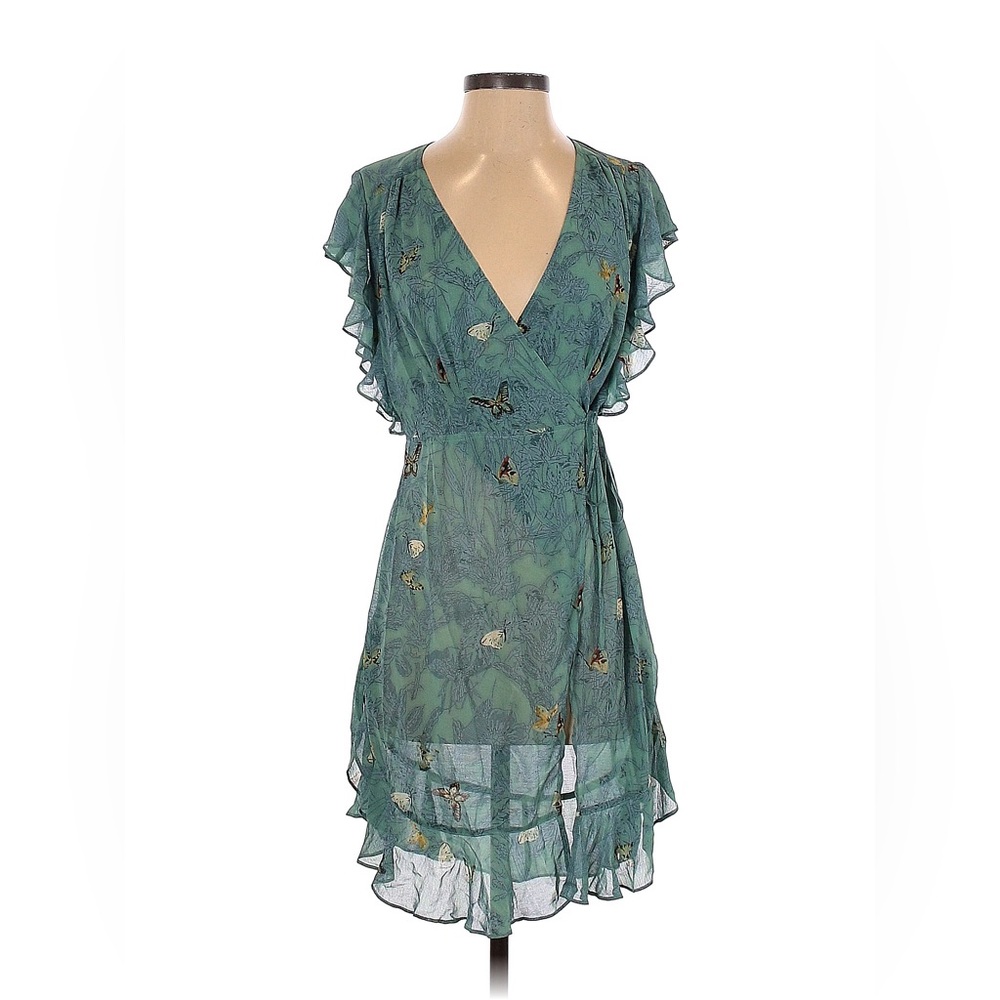Feather Bone By Anthropologie Wrap Dress